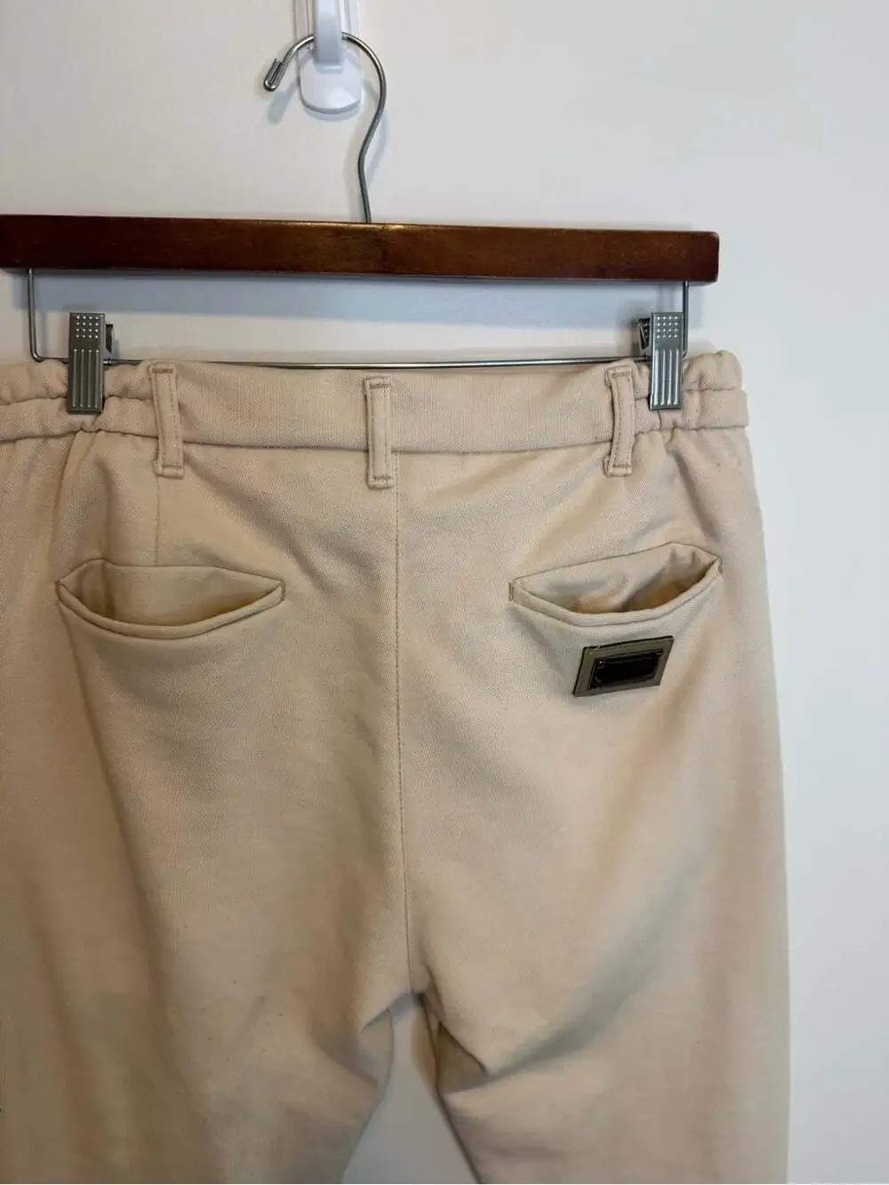 Dolce & Gabbana Men's Cream Jogger Pants size small